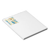 Letter R Monogram-Lilie Notizblock (angewinkelt)