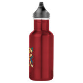 Letter R Monogram-Lilie Trinkflasche (Rechts)