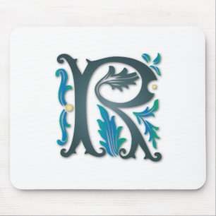 Letter R Monogram Mousepad