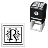 Letter R Monogram Permastempel (Beispiel)