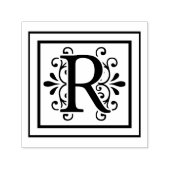 Letter R Monogram Permastempel (Design)