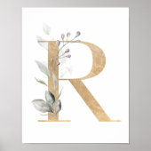 Letter R Monogram Poster (Vorne)