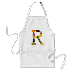 letter "R" of fruits and vegetables Schürze