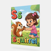 Letter S Alphabet Poster S is for Squirrel – Cute (Winkel)