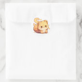 Letter S Anime-Tier Runder Aufkleber (Tasche)
