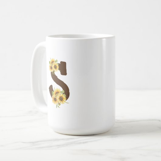 Letter S-Anpassung Design-Kaffee-Tasse Kaffeetasse (Vorderseite Links)
