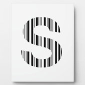 LETTER S BAR CODE Erstes erstes Barcode-Muster Fotoplatte (Vorderseite)