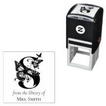 Letter S Butterfly-Monogramm aus der Bibliothek