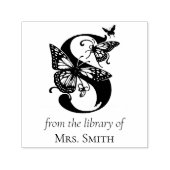 Letter S Butterfly-Monogramm aus der Bibliothek Permastempel (Design)