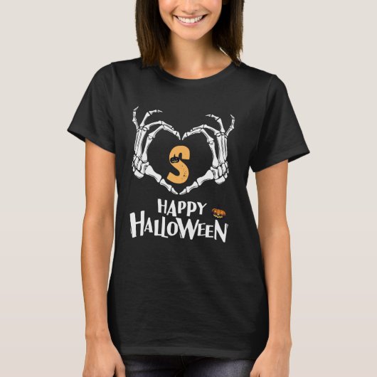 Letter S Funny Chipmunk Group Matching Halloween C T-Shirt (Vorderseite)