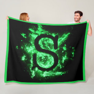 Letter S Green Hauptstadt Alphabet Fleecedecke