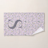 Letter S lila Freiheit Badhandtuch Set (Handtuch)