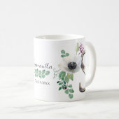 Letter S mit eleganten Blume Kaffeetasse (VorderseiteRechts)