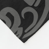 Letter S mittelalterliches Monogramm Art Nouveau Fleecedecke (Ecke)