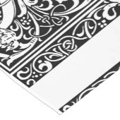 Letter S mittelalterliches Monogramm Art Nouveau Kurzer Tischläufer (Ecke)