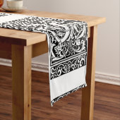 Letter S mittelalterliches Monogramm Art Nouveau Kurzer Tischläufer (Beispiel)