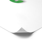 Letter S Monogram-Lilie Poster (Ecke)