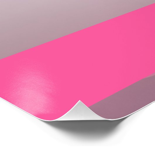 Letter S, Monogram S - Customizable Name Poster  (Ecke)