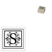 Letter S Monogramm Gummistempel (Stempel)