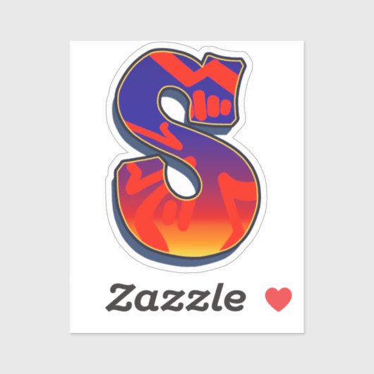 Letter S - Night Sky Aufkleber (Blatt)