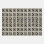 Letter S Vintag Celtic Knot Monogram Geschenkpapier Set (Vorderseite 3)