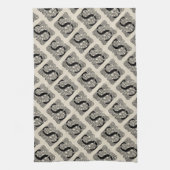 Letter S Vintag Celtic Knot Monogram Geschirrtuch (Vertikal)