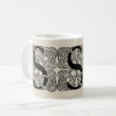 Letter S Vintag Celtic Knot Monogram Kaffeetasse (Vorderseite Links)