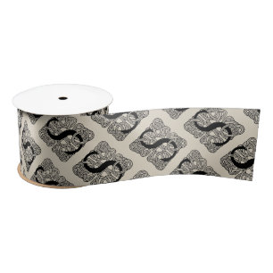 Letter S Vintag Celtic Knot Monogram Satinband