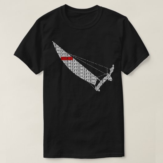 Letter Sailing Catamaran T-Shirt (Design vorne)