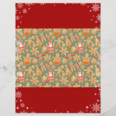 Letter Santa Unicorn Snowflakes Candy Red Xmas (Rückseite)