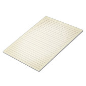 Letter Size 8.5"x11" Lila Ruled Wide Lined Beige Notizblock (angewinkelt)