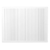 Letter Size 8,5" x 11" Black Lines Uni gewickelt Notizblock (Vorderseite)