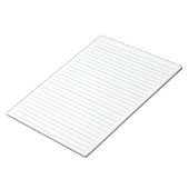 Letter Size 8,5" x 11" Grünbuch mit breiter Linie Notizblock (angewinkelt)
