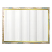 Letter Size 8,5" x 11" Uni für braune Linien Notizblock (Vorderseite)