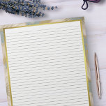 Letter Size 8,5" x 11" Uni für braune Linien Notizblock<br><div class="desc">Standard Letter Size Pages - 8, 5" x 11" mit brauner Uni für einfaches Schreiben - Ein beidseitig bedrucktes Notebook mit goldfarbenem Rahmen und Vintagem dunkelblau und creme mit braunem Akzent Grosser Blumenhintergrund</div>