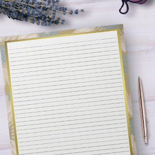 Letter Size 8,5" x 11" Uni für braune Linien Notizblock