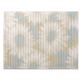 Letter Size 8,5 x 11 Wide Ruled Dusty Blue Retro Notizblock (Vorderseite)