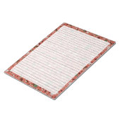 Letter Size Wide Ruled Terra Cotta Terrazzo Notizblock (angewinkelt)