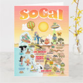 Letter Sized SoCal Blank Card Karte (Gelbe Blume)
