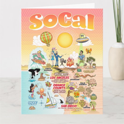 Letter Sized SoCal Blank Card Karte (Vorderseite)