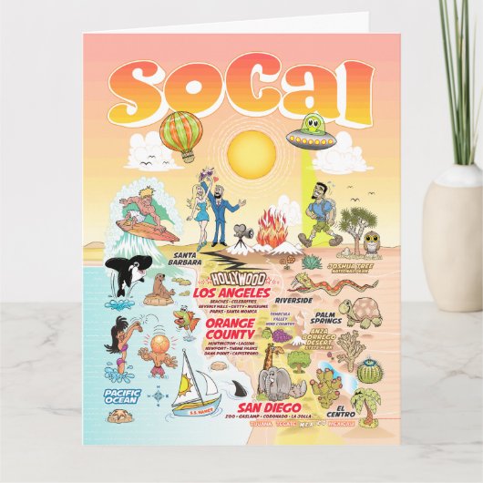 Letter Sized SoCal Blank Card Karte (Vorderseite)