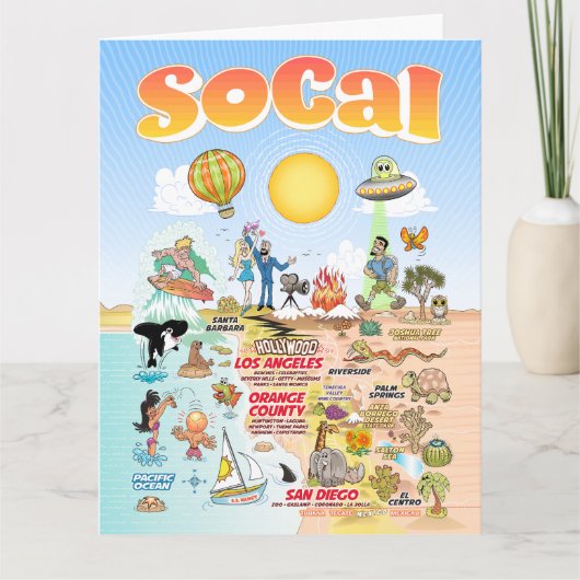 Letter Sized SoCal Blank Card Karte (Vorderseite)