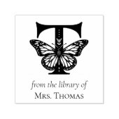 Letter T Butterfly Monogramm aus der Bibliothek Permastempel (Design)