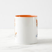 Letter T Cat Alphabet Monogram Coffee Tasse (Mittel)