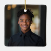 Letter T Elegant Monogram Christmas Ornament (Rückseite)