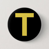 Letter T Fun Chipmunk Group Matching Halloween Cos Button (Vorderseite)