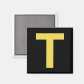 Letter T Fun Chipmunk Group Matching Halloween Cos Magnet (Vorderseite/Rückseite)