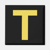 Letter T Fun Chipmunk Group Matching Halloween Cos Magnet (Vorne)