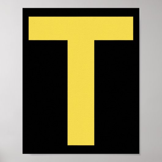 Letter T Fun Chipmunk Group Matching Halloween Cos Poster (Vorne)