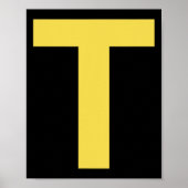 Letter T Fun Chipmunk Group Matching Halloween Cos Poster (Vorne)